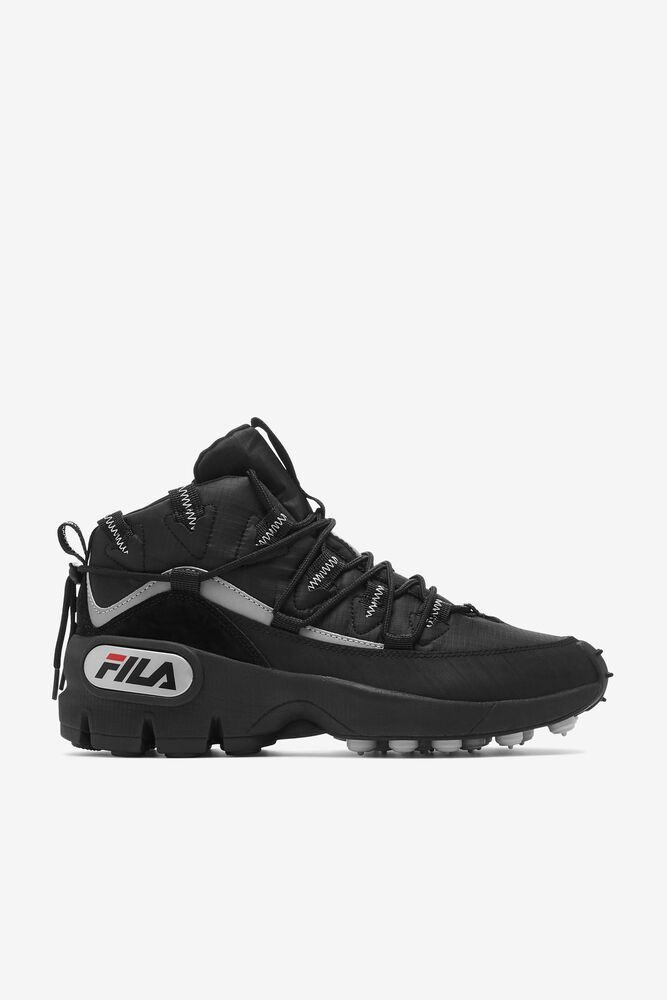 Fila Grant Hill 1 X Trailpacer Black Sneakers Mens - NZ 70648-BZIQ